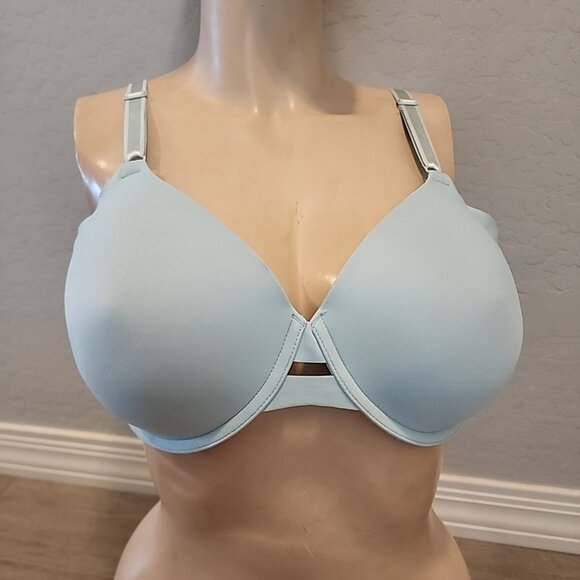 Warners Bra 38D Light Blue Underwire Lined - Picture 1 of 3